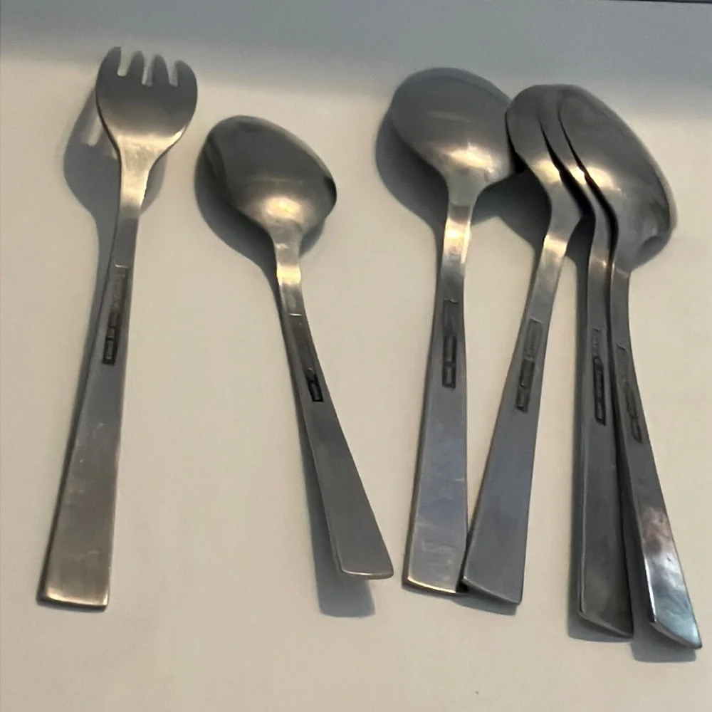 Vintage Roger’s Stainless Steel‎ Dining Flatware Set of 10